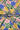 Blotchy Multicolor Floral Pattern Printed Natural Muslin Silk Fabric