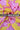 Yellow Pink Floral Pattern Printed Natural Muslin Silk Fabric