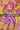 Yellow Pink Floral Pattern Printed Natural Muslin Silk Fabric