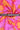 Pink Orange Floral Pattern Printed Natural Muslin Silk Fabric