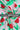 Red Strawberry Pattern Printed Natural Muslin Silk Fabric
