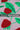 Red Strawberry Pattern Printed Natural Muslin Silk Fabric