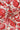 Cream-Red Floral Printed Natural Muslin Silk Fabric