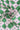 Green Olive All Over Geometric Print Natural Muslin Silk Fabric