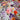 Multicolour Floral Pattern Printed Natural Muslin Silk Fabric
