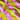 Pink Yellow Stripe Pattern Printed Natural Muslin Fabric
