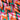 Multicolour Zigzag Pattern Printed Natural Muslin Silk