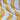 Natural Muslin Silk Yellow White Stipe Pattern Printed Fabric
