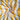 Natural Muslin Silk Yellow White Stipe Pattern Printed Fabric