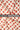 Rust Orange Polka Dot Pattern Printed Natural Muslin Silk Fabric