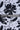 Black and Ivory Floral Pattern Printed Natural Muslin Silk Fabric