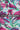 Pink Purple Floral Printed Natural Muslin Silk Fabric