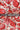 Cream-Red Floral Printed Natural Muslin Silk Fabric