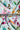 Multicolor Pink Yellow Floral Pattern Printed Natural Muslin Silk Fabric