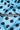 Blue-Black Polka Dot Pattern Printed Natural Muslin Silk Fabric