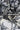 Off White Black Sketchy Floral Pattern Printed Natural Muslin Silk Fabric