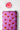 Red Pink Heart Pattern Printed Natural Muslin Silk Fabric