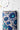 Cream-Blue Floral Printed Natural Muslin Silk Fabric