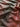Red and Black Ombre Luxurious Metallic Pleated Shimmer Fabric