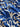 Indigo Fluid Floral Pattern Printed Pure Cotton Fabric